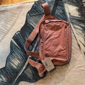 Kipling Pink Belt Bag with Adjustable Strap
